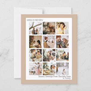 Carte de Noël avec photo et texte personnalisés