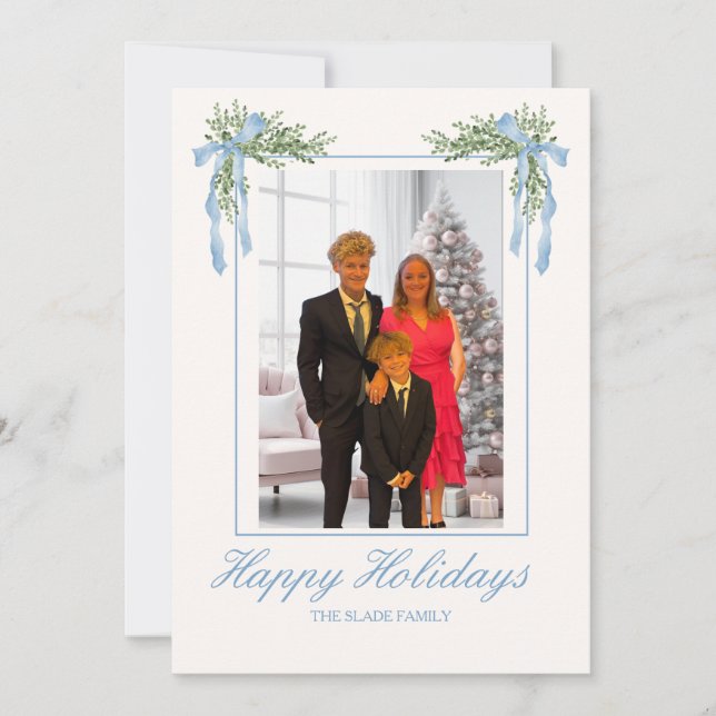 Carte de Noël avec photo personnalisée (Devant)