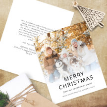 Carte de Noël avec superposition de photo moderne 