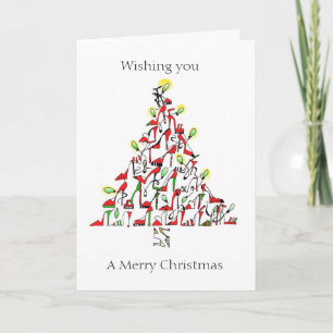 Carte de Noël avec thème chaussure