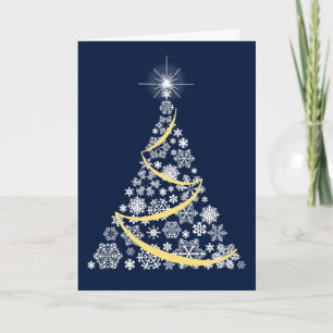 Carte de Noël avec un faucon blanc