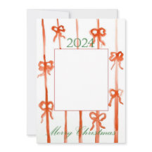 Carte de Noël avec un nœud