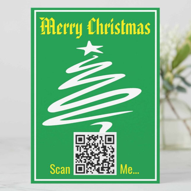 Carte de Noël avec votre code QR (Créateur téléchargé)