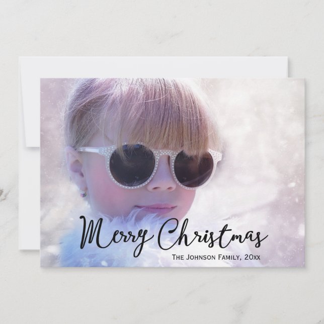 Carte de Noël avec votre photo (Devant)