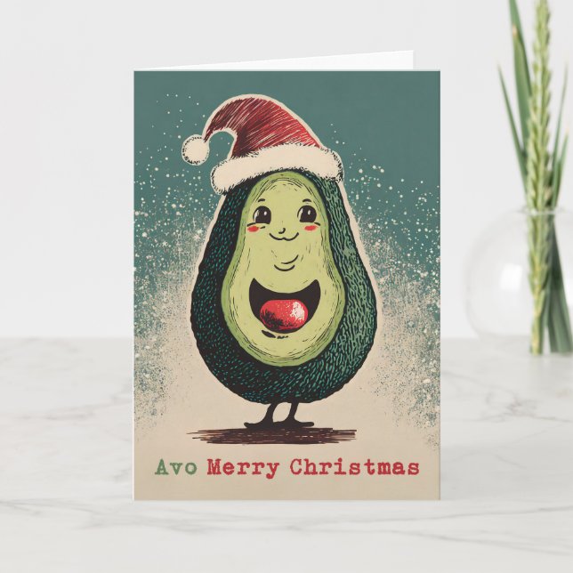 Carte de Noël Avocado (Devant)