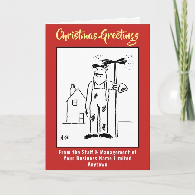 Carte de Noël Balayage Chimney (Devant)