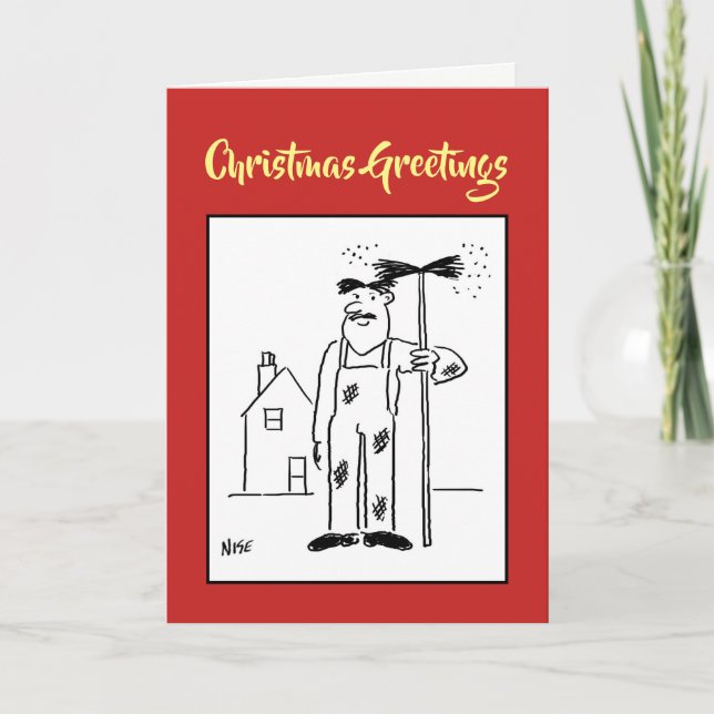 Carte de Noël Balayage Chimney (Devant)