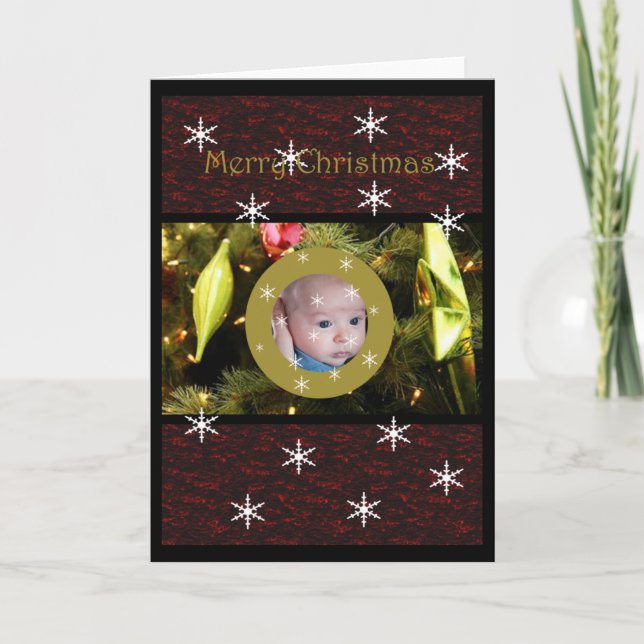 Carte de Noël Bauble Window (Devant)