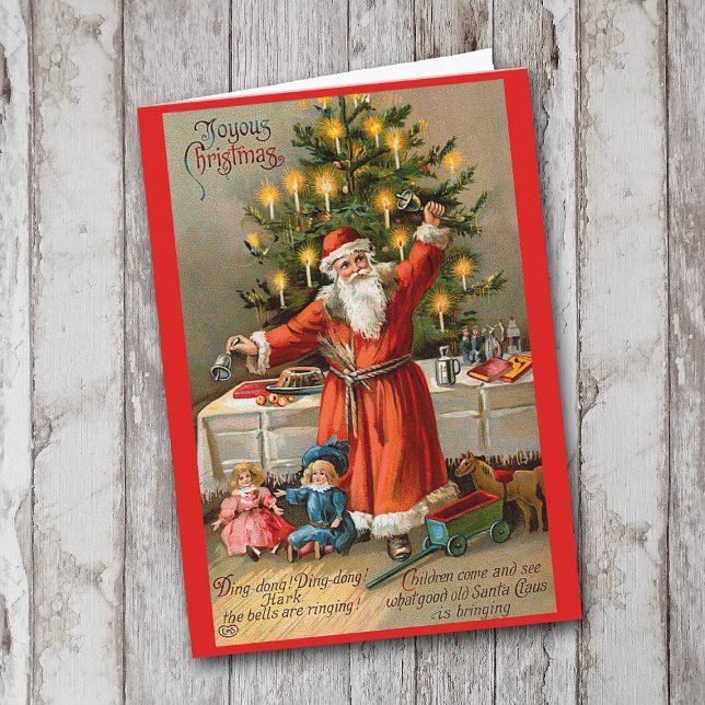 Carte de Noël Bell Classic Père Noël (Créateur téléchargé)