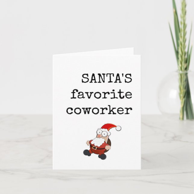 Carte de Noël, Beste de travail, Coworker (Devant)