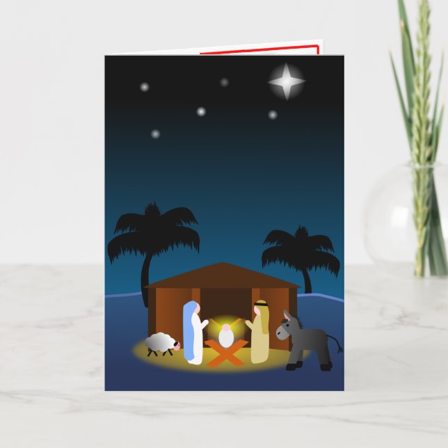 Carte de Noël Bethlehem (Devant)