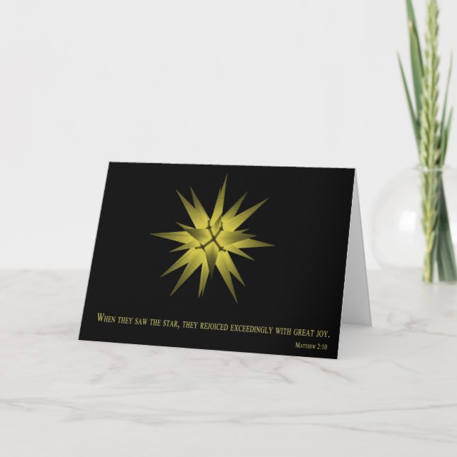 Carte de Noël Bethlehem Star (Devant)