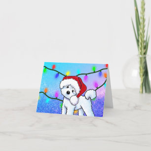 Carte de Noël Bichon Frise