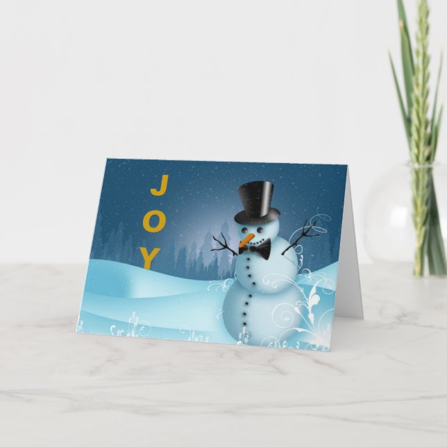 CARTE DE NOËL BIEN HABILLÉE (Devant)