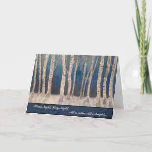Carte de Noël Birch Trees