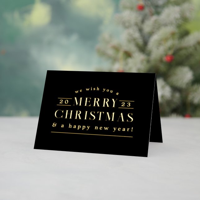 Carte de Noël Black Holiday Plaid (Vacances In Situ)