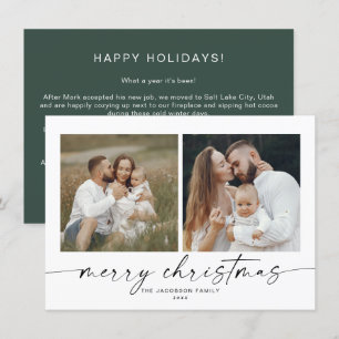Carte de Noël BLAIR Minimaliste Bohême 2 Photo
