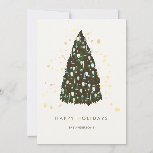 Carte de Noël blanche (Devant)