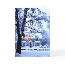 Carte de Noël blanche