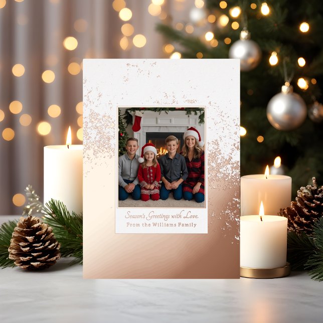 Carte de Noël Bling Foil Modèle Fêtes sur mesure (Créateur téléchargé)