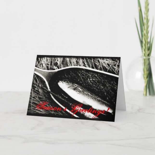 Carte de Noël Brown truite (Devant)