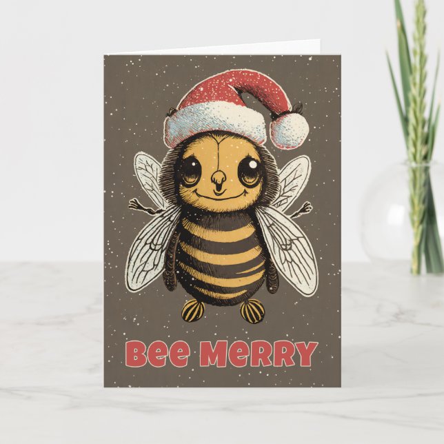 Carte de Noël Bumble Bee (Devant)