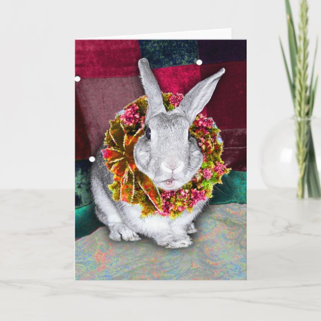 Carte de Noël Bunny 2 (Devant)