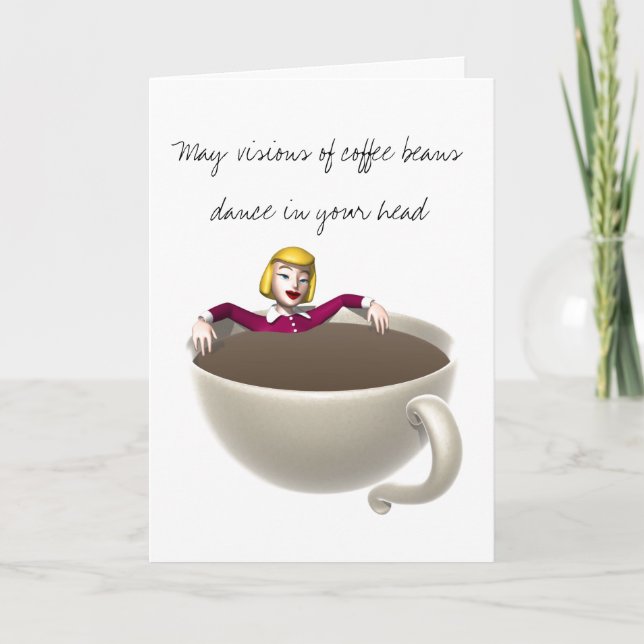 Carte de Noël Café (Devant)