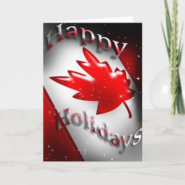 Carte de Noël Canada (Devant)