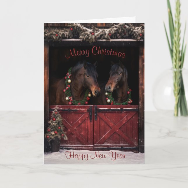 Carte de Noël "Canadiens de Noël" (Devant)