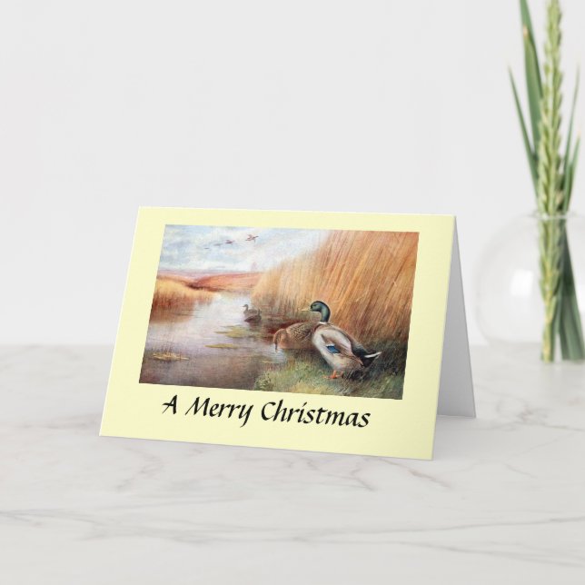 Carte de Noël - Canards sauvages (Devant)