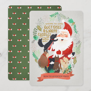 Carte de Noël Canine