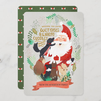Carte de Noël Canine