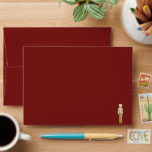 Carte de Noël Casse-Noisette Enveloppe Vert Foncé