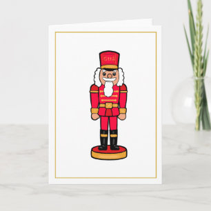 Carte de Noël Casse-Noisette Rouge Intérieur Vierg