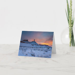 Carte de Noël. Castle Valley. Castle Rock, Utah