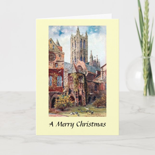 Carte de Noël - Cathédrale de Canterbury (Devant)