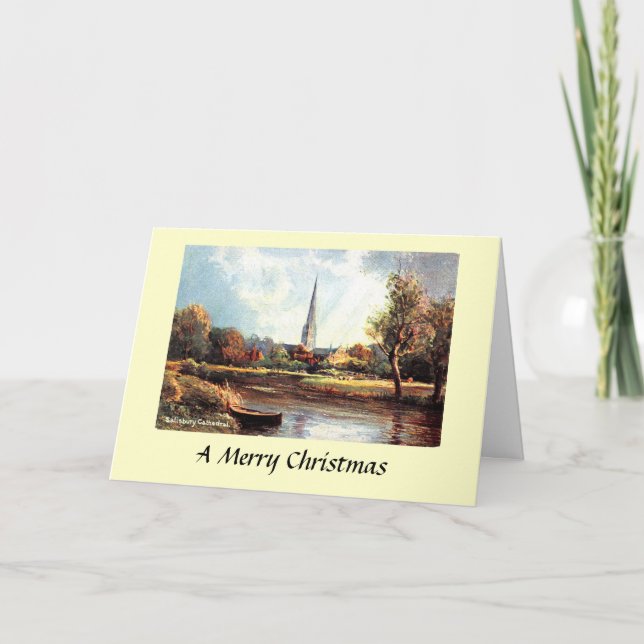Carte de Noël - Cathédrale de Salisbury (Devant)