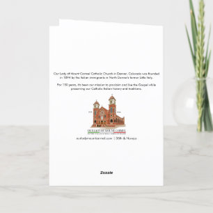 Carte de Noël catholique Buon Natale