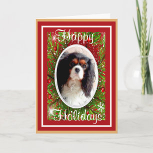 Carte de Noël Cavalier King Charles Spaniel
