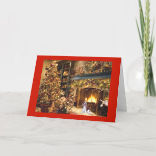 Carte de Noël Cavalier King Charles Spaniel