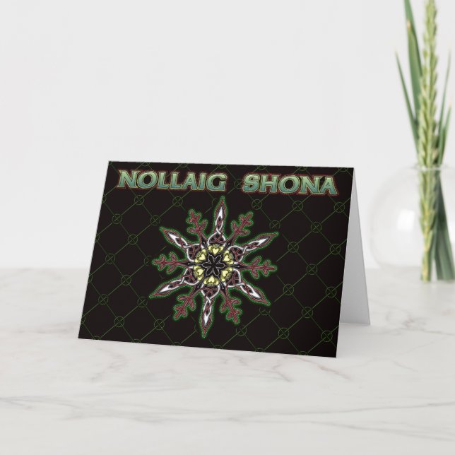 Carte de Noël Celtic Claddagh (Devant)