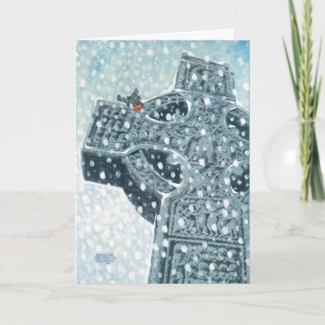 Carte de Noël Celtic Cross (Devant)