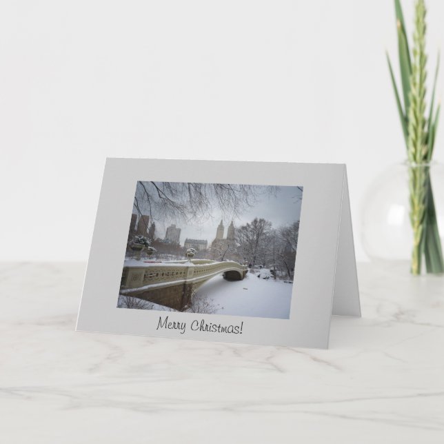 Carte de Noël - Central Park de pont d'arc (Devant)