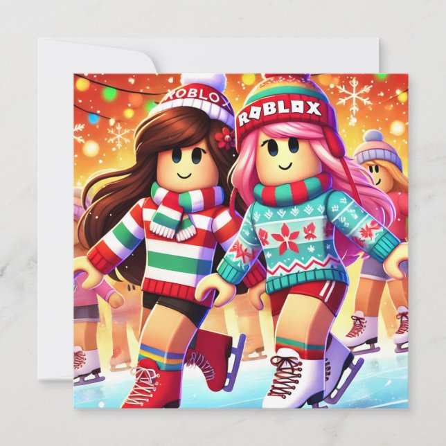 Carte de Noël chaleureuse pour filles Ados de Robl (Devant)