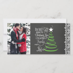 Carte de Noël Chalkboard