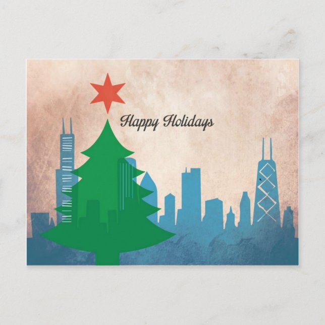 Carte de Noël Chicago (Devant)