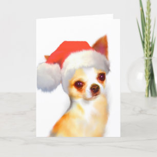 Carte de Noël Chihuahua