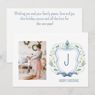 Carte de Noël Chinoiserie de la Marine