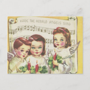 Carte de Noël Choir vintage